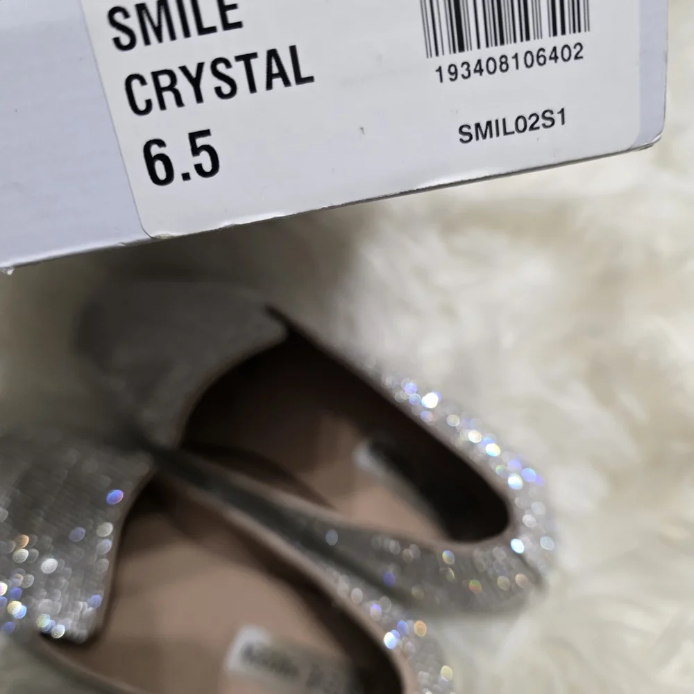 Steve Madden Women's Silver Crystal Embellished Loafers